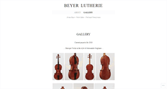 Desktop Screenshot of beyerlutherie.com